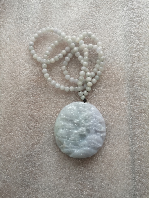 古玩玉器翡翠山水牌拍賣,當(dāng)前價(jià)格780元
