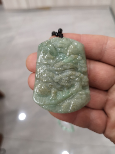 古玩玉器翡翠牌拍賣，當前價格220元