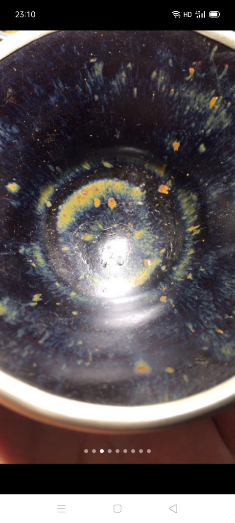 古玩陶瓷【精品】建窯藍毫束口盞拍賣，當前價格999元