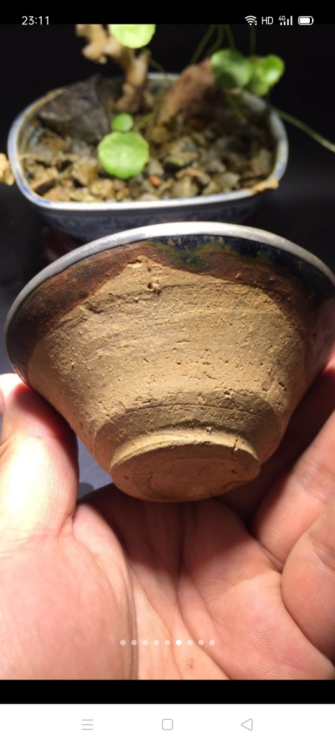 古玩陶瓷【精品】建窯藍毫束口盞拍賣，當前價格999元