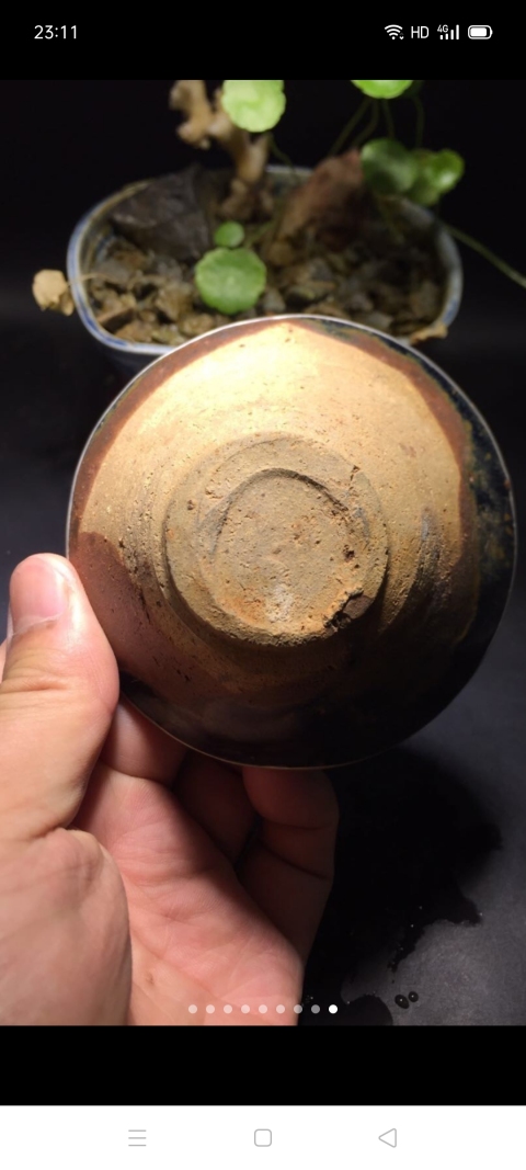 古玩陶瓷【精品】建窯藍毫束口盞拍賣，當前價格999元