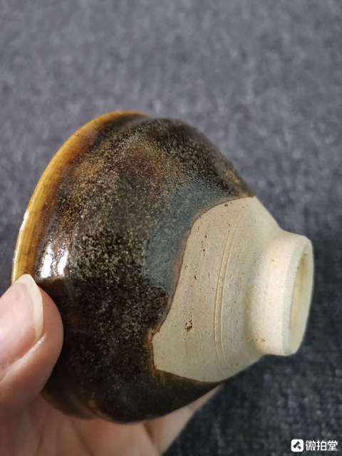 古玩陶瓷醬釉束口盞托一套拍賣,當前價格6500元