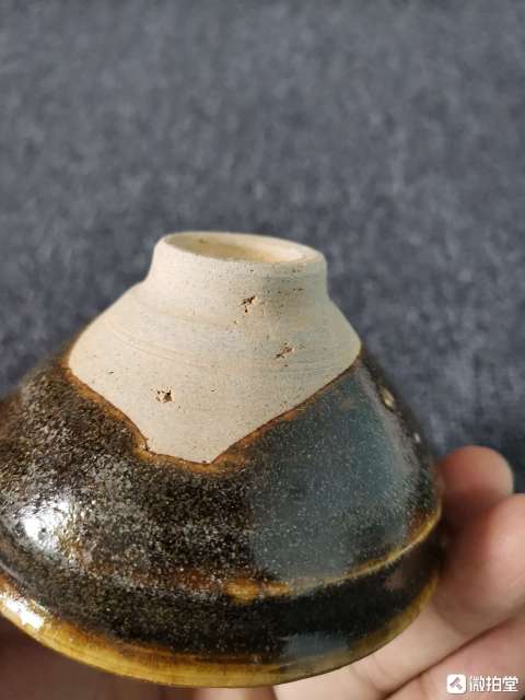 古玩陶瓷醬釉束口盞托一套拍賣,當前價格6500元