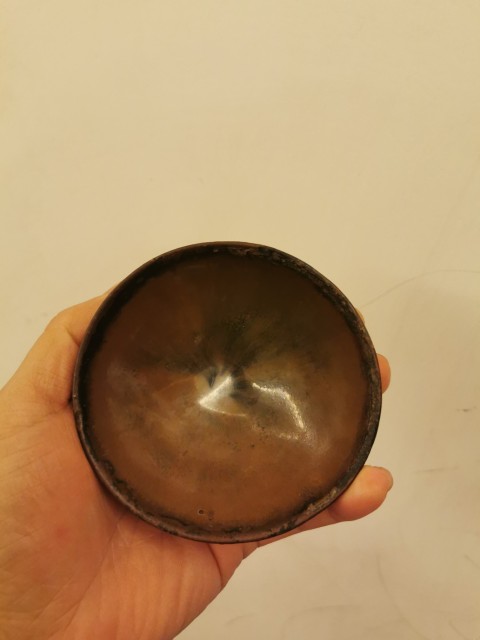古玩陶瓷宋代柿紅釉七彩光建盞拍賣，當(dāng)前價(jià)格2999元