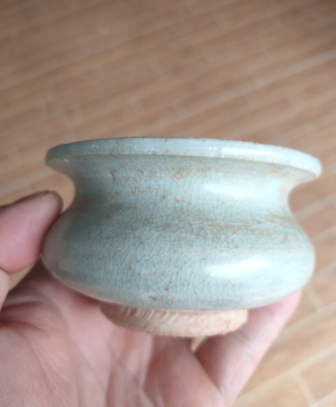 古玩陶瓷影青圈足爐(超精品)拍賣,當前價格1600元