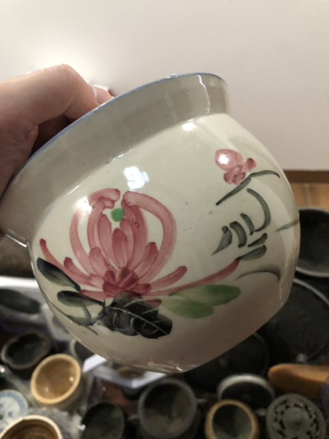 古玩陶瓷花卉紋彩繪蓋罐（超精品）拍賣，當前價格399元