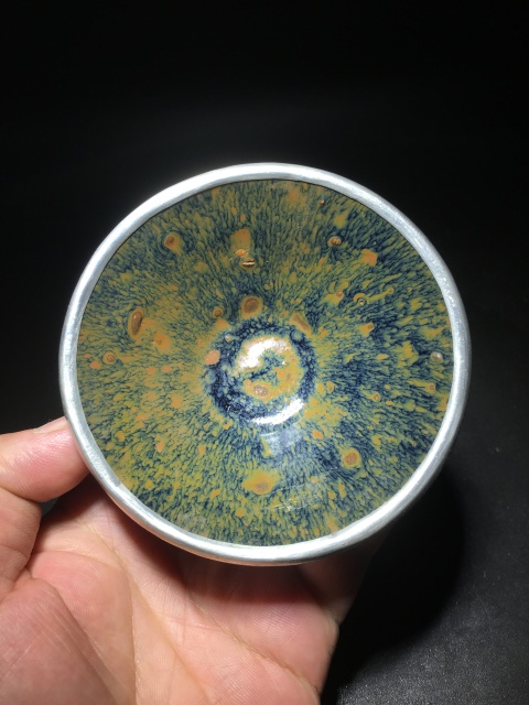 古玩陶瓷【精品】建窯金兔毫束口盞拍賣,當(dāng)前價格999元