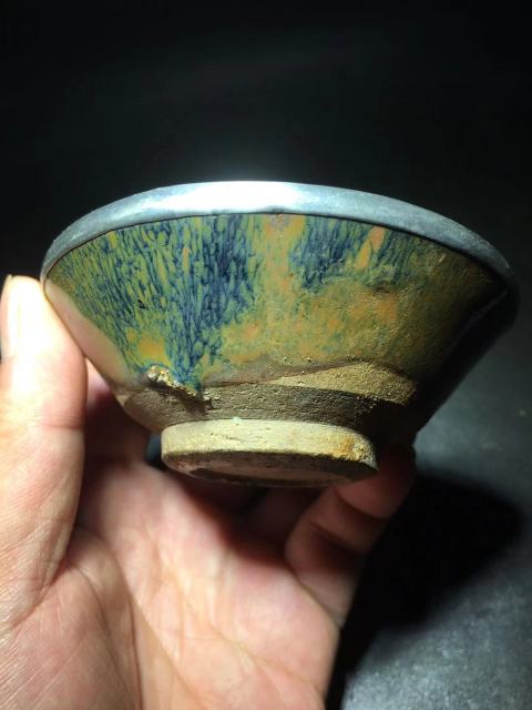 古玩陶瓷【精品】建窯金兔毫束口盞拍賣,當(dāng)前價格999元