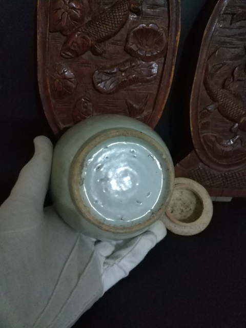 古玩陶瓷明萬歷甜白釉罐拍賣,當前價格1140元
