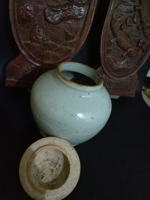 古玩陶瓷明萬歷甜白釉罐拍賣,當前價格1140元