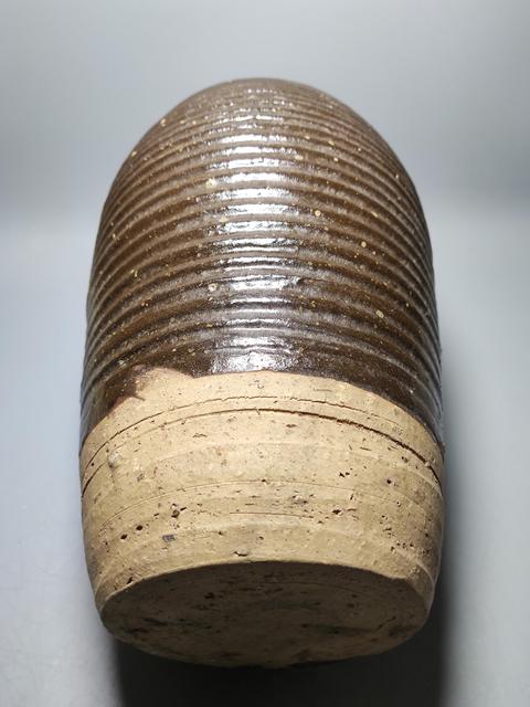 古玩陶瓷磁州窯系茶葉末釉弦紋梅瓶拍賣,當前價格2999元