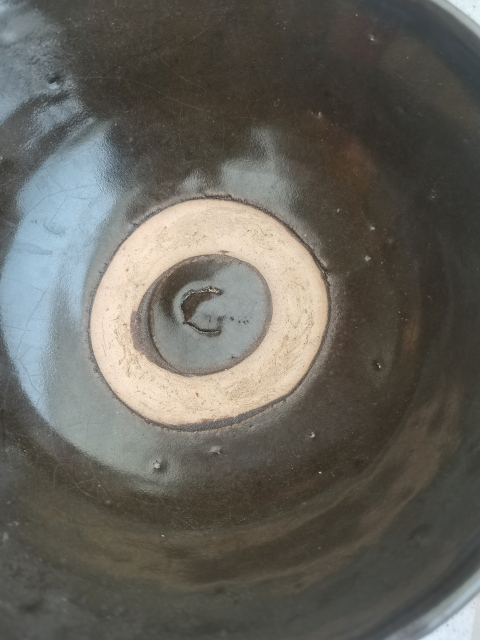 古玩陶瓷金元磁州窯系醬釉大碗，便宜銷售拍賣，當前價格999元