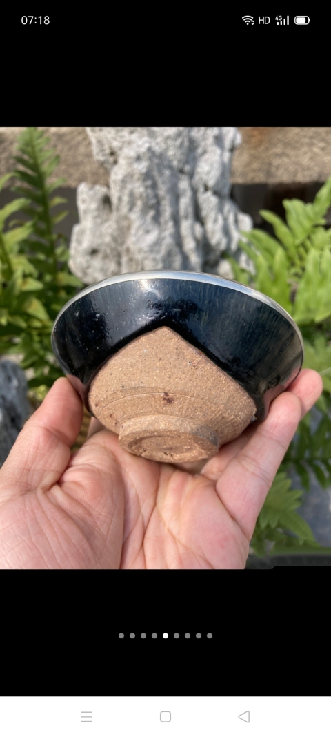 古玩陶瓷【精品】建窯藍兔毫盞拍賣，當前價格2999元