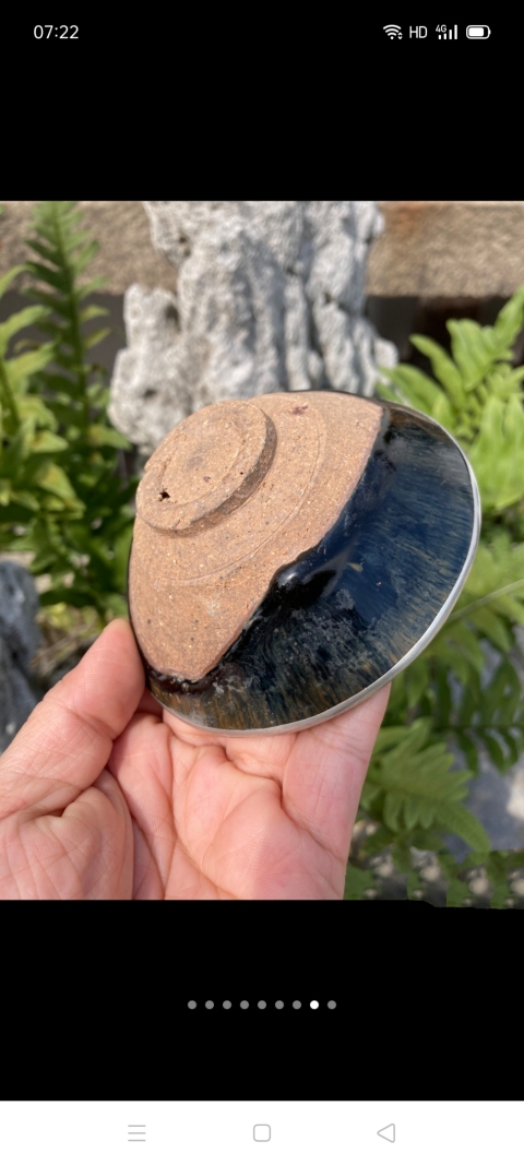 古玩陶瓷【精品】建窯藍兔毫盞拍賣，當前價格2999元