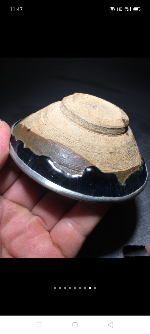 古玩陶瓷【翰林】【精品】建窯藍毫束口盞拍賣，當前價格999元