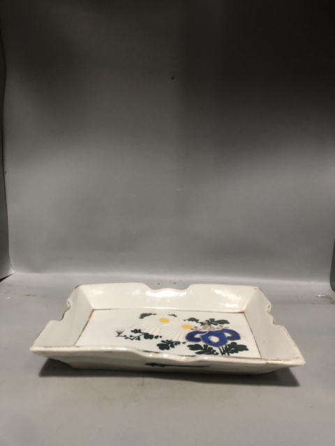 古玩陶瓷清末民初粉彩方盤拍賣,當前價格287元
