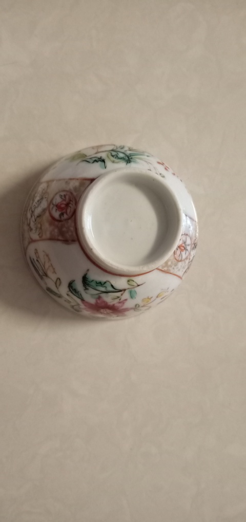 古玩陶瓷花卉紋彩繪杯盤拍賣，當前價格1999元