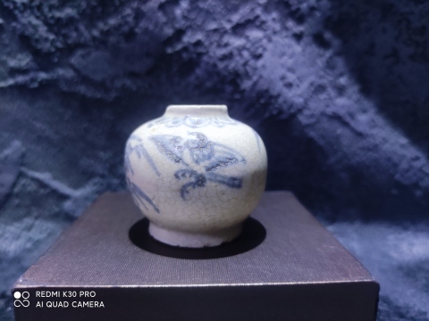 古玩陶瓷明早期竹雀紋水盂拍賣，當前價格999元