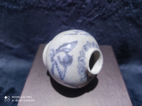 古玩陶瓷明早期竹雀紋水盂拍賣，當前價格999元