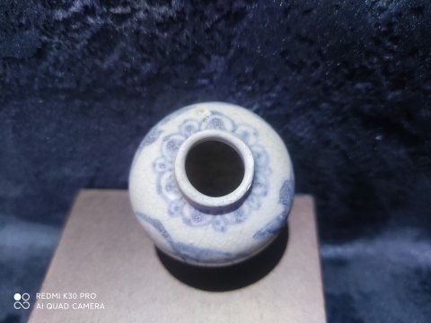 古玩陶瓷明早期竹雀紋水盂拍賣，當前價格999元