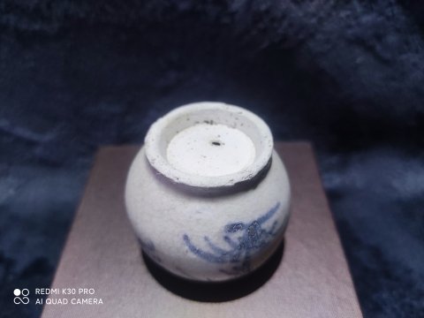 古玩陶瓷明早期竹雀紋水盂拍賣，當前價格999元