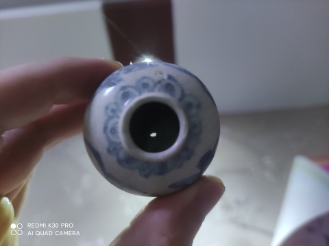 古玩陶瓷明早期竹雀紋水盂拍賣，當前價格999元