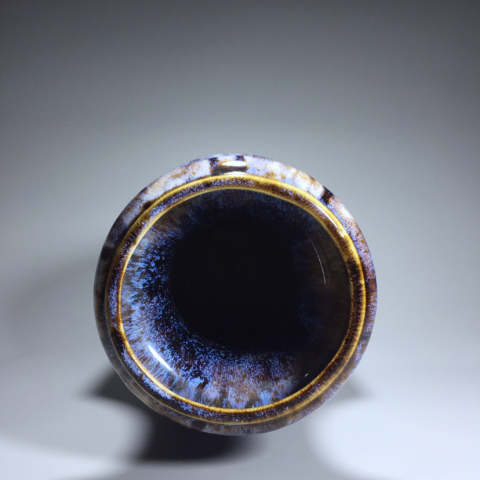 古玩陶瓷創匯?窯變釉賞瓶拍賣，當前價格1370元