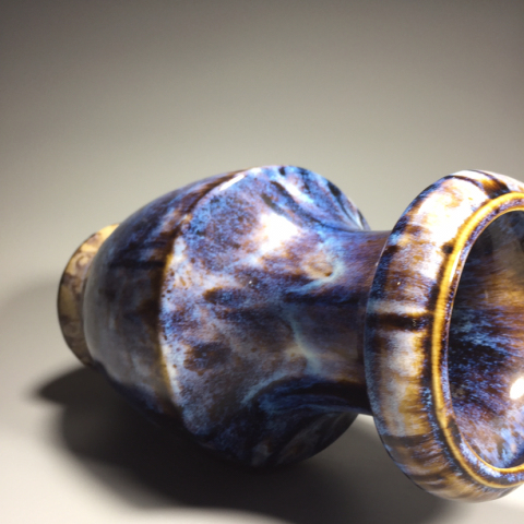 古玩陶瓷創匯?窯變釉賞瓶拍賣，當前價格1370元