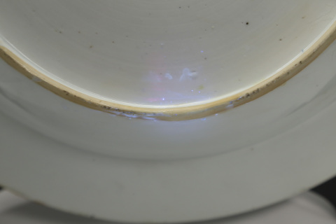 古玩陶瓷清乾隆·粉彩雙鹿圖折沿盆拍賣，當前價格3000元