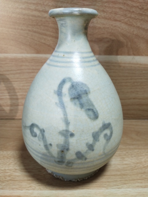 古玩陶瓷花卉紋青花玉壺春瓶拍賣，當前價格2999元