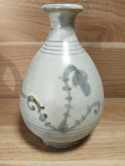 古玩陶瓷花卉紋青花玉壺春瓶拍賣，當前價格2999元