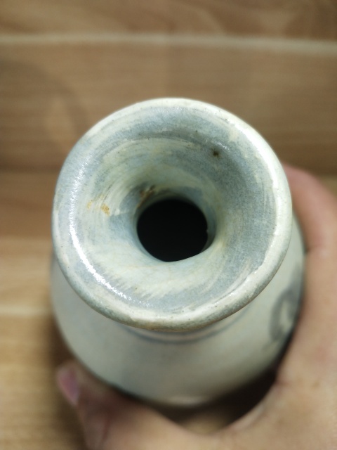 古玩陶瓷花卉紋青花玉壺春瓶拍賣，當前價格2999元