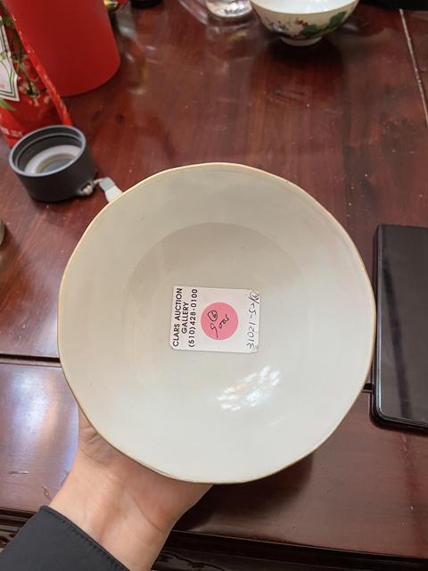 古玩陶瓷清中粉彩一路連科紋花口碗拍賣,當前價格1999元