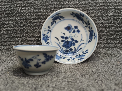 古玩陶瓷康熙康熙青花杯盤拍賣,當前價格1999元