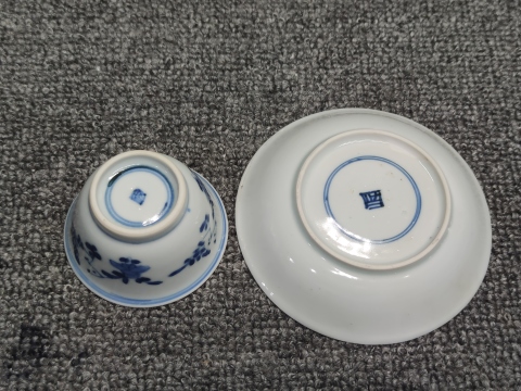 古玩陶瓷康熙康熙青花杯盤拍賣,當前價格1999元