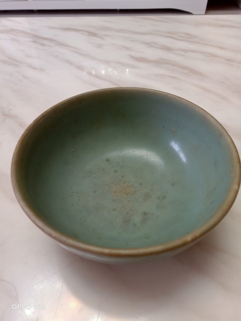 古玩陶瓷龍泉窯青釉碗拍賣，當前價格4000元
