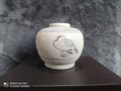 古玩陶瓷明早期青花鳥(niǎo)紋水盂拍賣,當(dāng)前價(jià)格999元