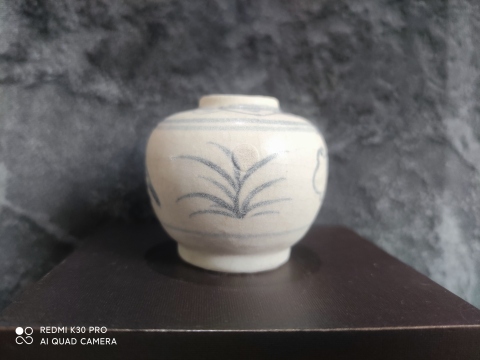 古玩陶瓷明早期青花鳥(niǎo)紋水盂拍賣,當(dāng)前價(jià)格999元