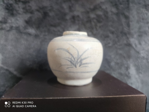 古玩陶瓷明早期青花鳥(niǎo)紋水盂拍賣,當(dāng)前價(jià)格999元