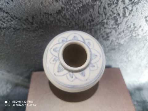 古玩陶瓷明早期青花鳥(niǎo)紋水盂拍賣,當(dāng)前價(jià)格999元
