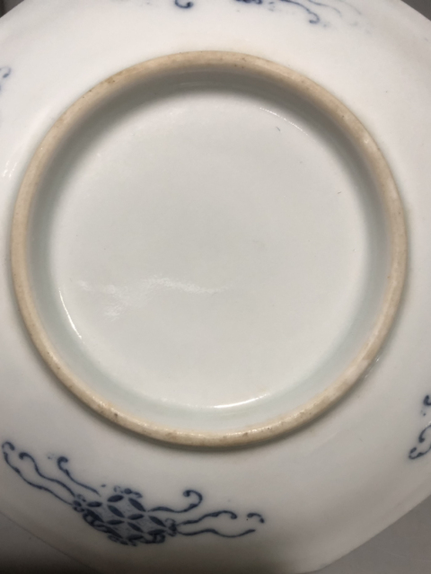 古玩陶瓷民國山水詩文青花八角盤拍賣,當前價格1000元