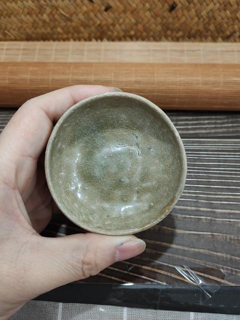 古玩陶瓷越窯 青釉臥足杯拍賣，當(dāng)前價格999元