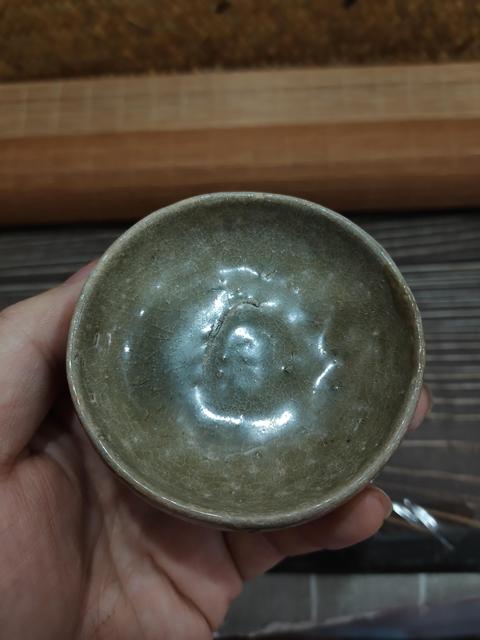 古玩陶瓷越窯 青釉臥足杯拍賣，當(dāng)前價格999元