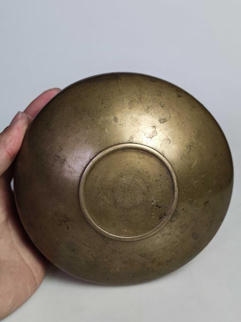 古玩陶瓷晚清帶款黃銅缽式蓋碗拍賣,當前價格1666元