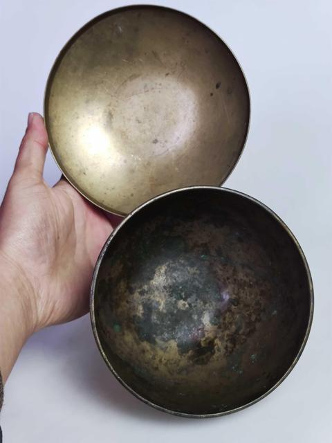 古玩陶瓷晚清帶款黃銅缽式蓋碗拍賣,當前價格1666元