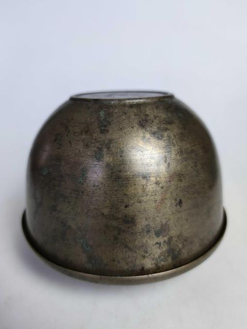 古玩陶瓷晚清帶款黃銅缽式蓋碗拍賣,當前價格1666元