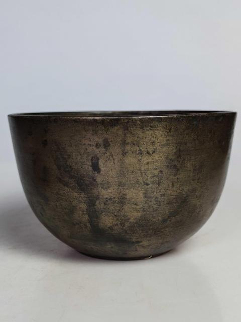 古玩陶瓷晚清帶款黃銅缽式蓋碗拍賣,當前價格1666元