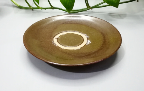 古玩陶瓷元明磁州窯茶葉末釉盤拍賣,當(dāng)前價(jià)格999元