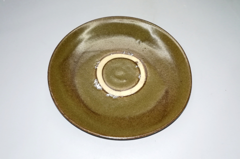 古玩陶瓷元明磁州窯茶葉末釉盤拍賣,當(dāng)前價(jià)格999元