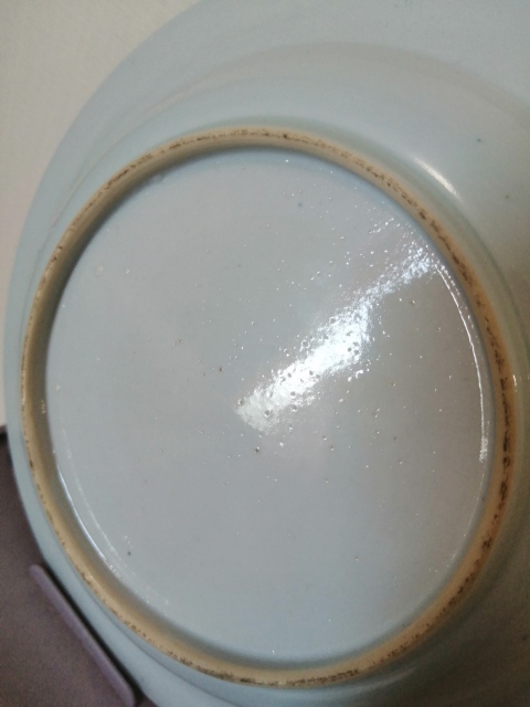 古玩陶瓷清代折枝花卉紋青花盤拍賣,當前價格1999元